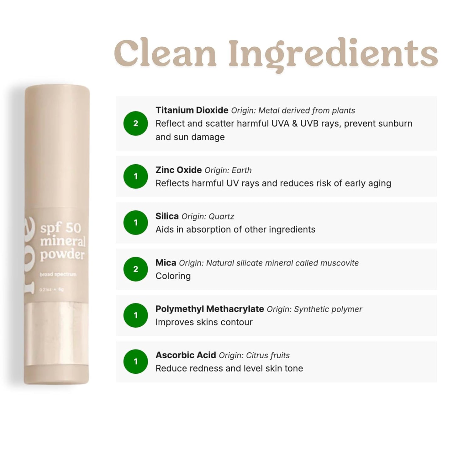 - Kids SPF 50 Brush on Mineral Sunscreen