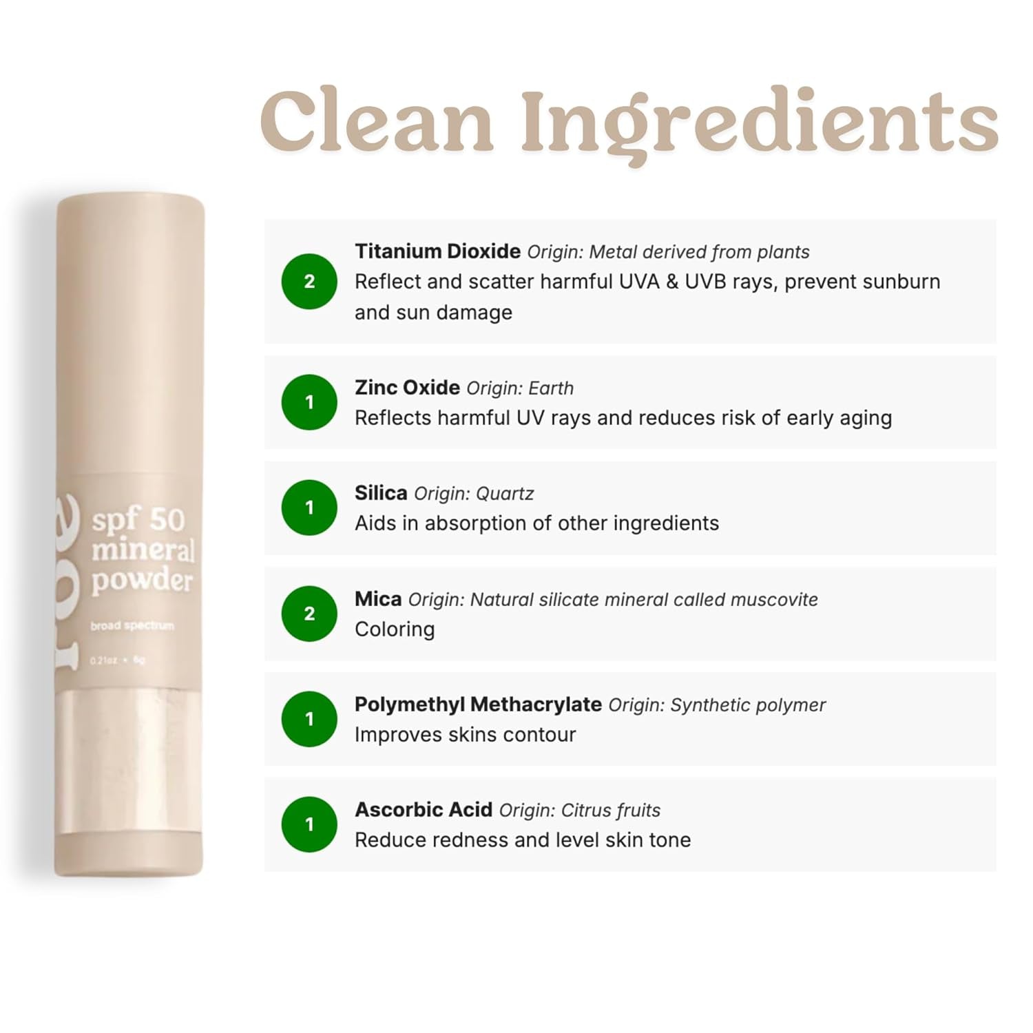 - Kids SPF 50 Brush on Mineral Sunscreen
