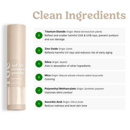 - Kids SPF 50 Brush on Mineral Sunscreen