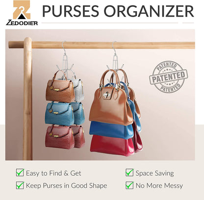 2 Pack Purse Organizer for Closet