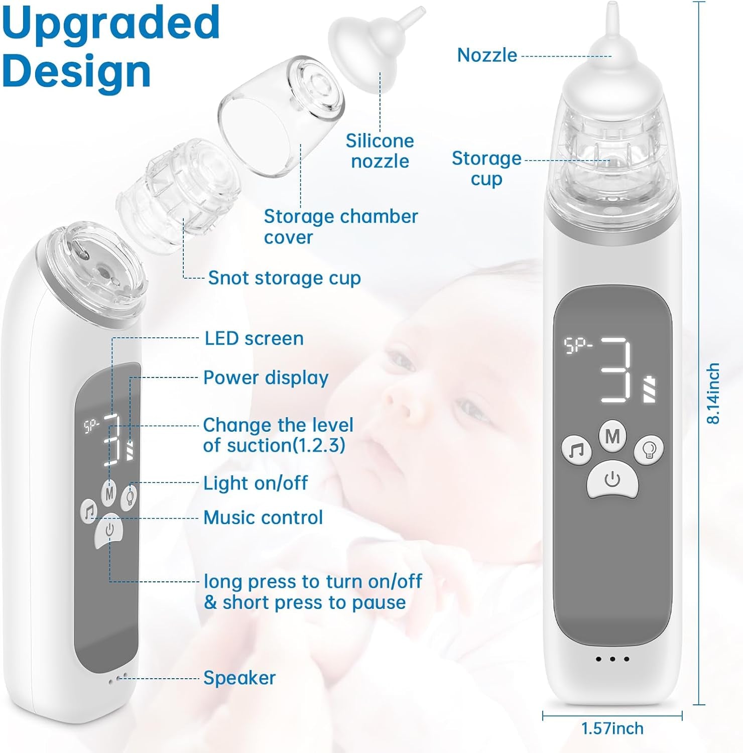 Nasal Aspirator for Baby,Electric Nose