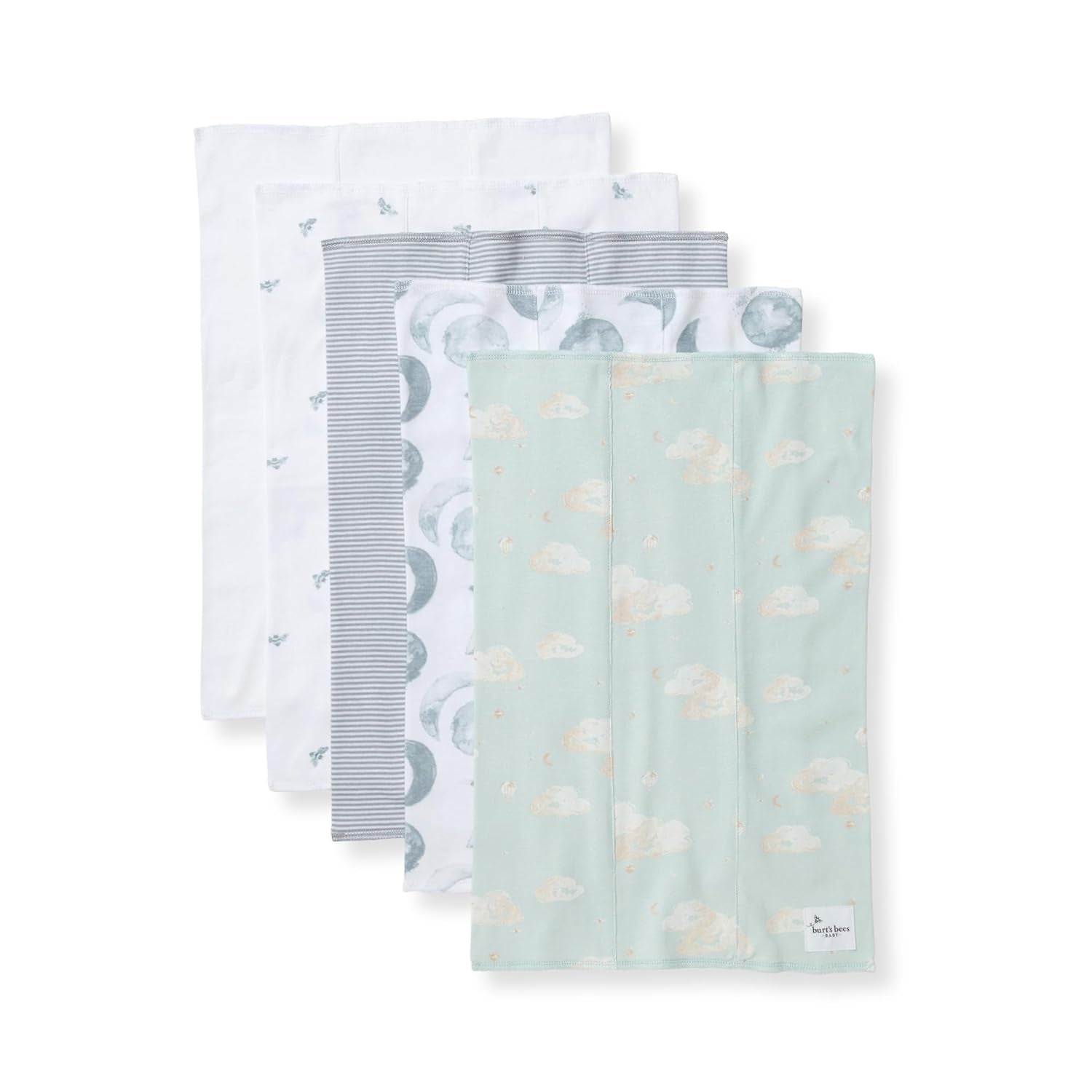Burts Bees Baby Infant Burp Cloths, 