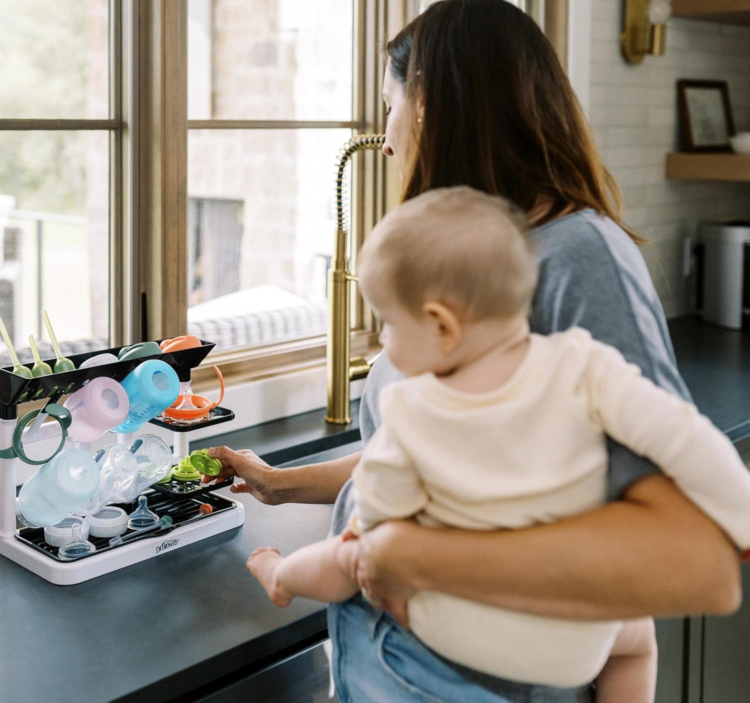 Baby Bottle Drying Tower, Stand-Up 