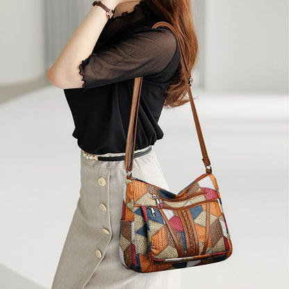 Trendy Crocodile Print Soft Leather Tot