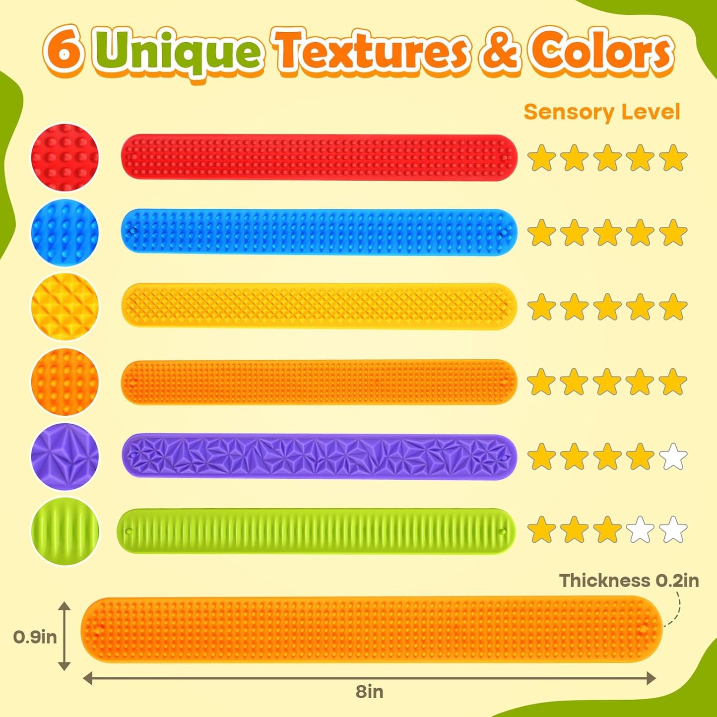 Sensory Fidget Toys for Kids:Textured