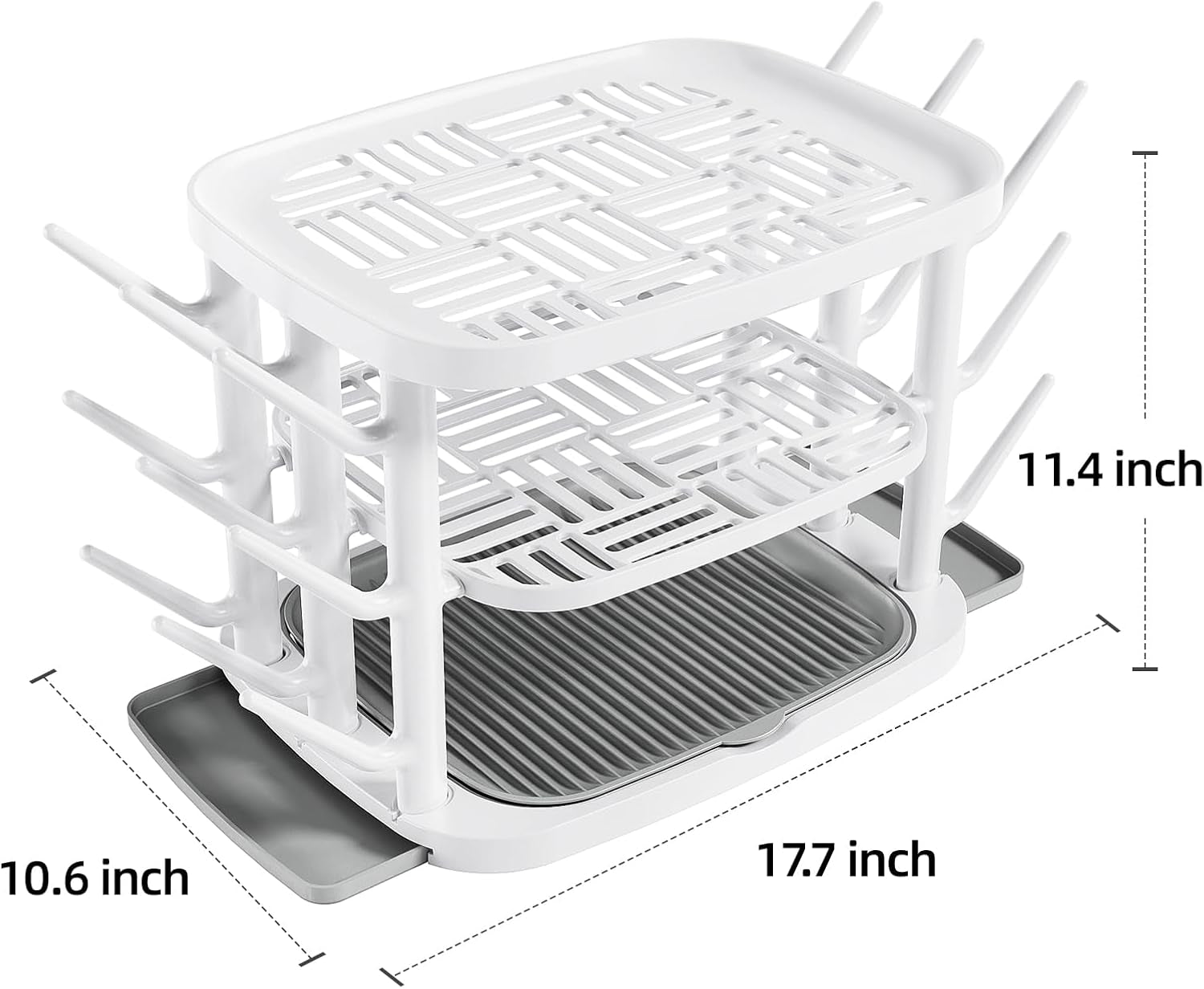 Baby Bottle Drying Rack,3-Tier Large