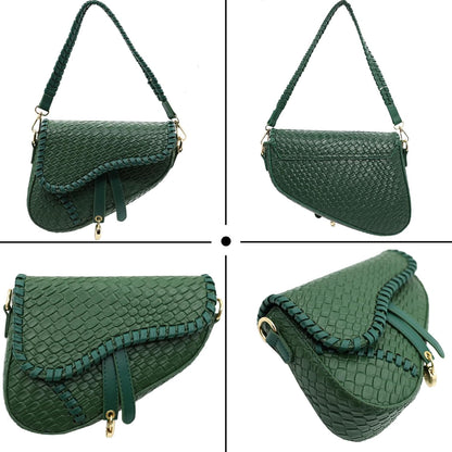 Fashion Women Saddle Shoulder Bag Clutch