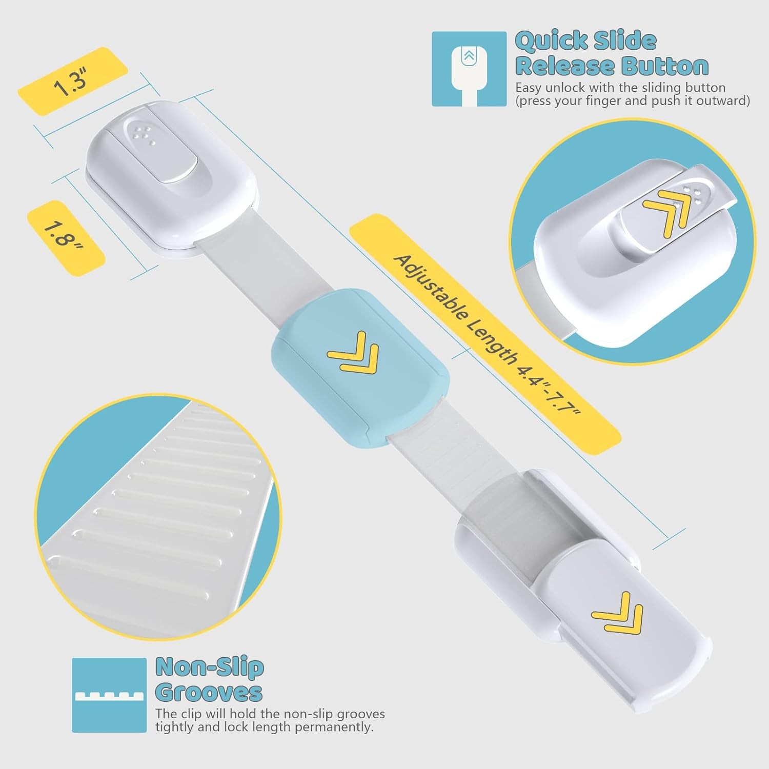 14Pack Child Proof Cabinet Lock for Baby