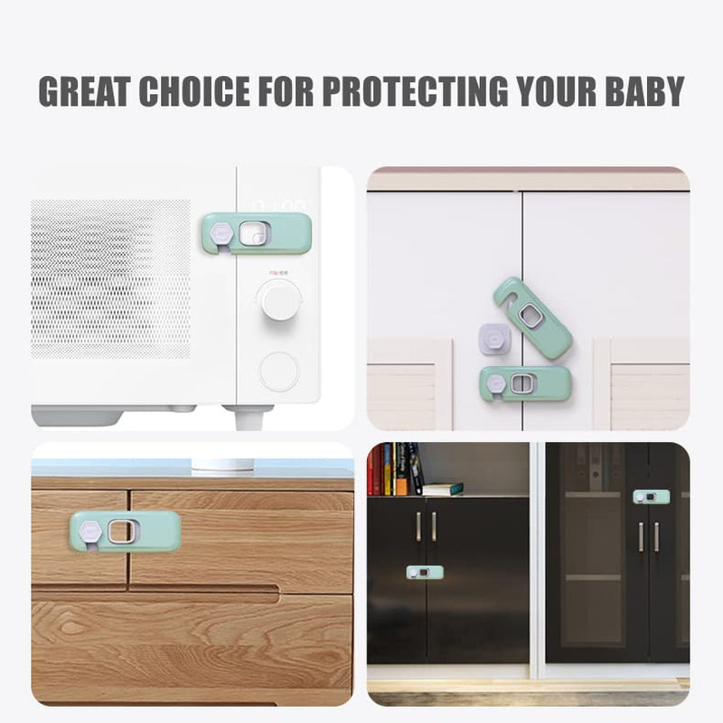 5 Pack Child Proof Refrigerator Lock,