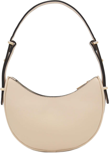 Small Crescent Smooth Faux Leather
