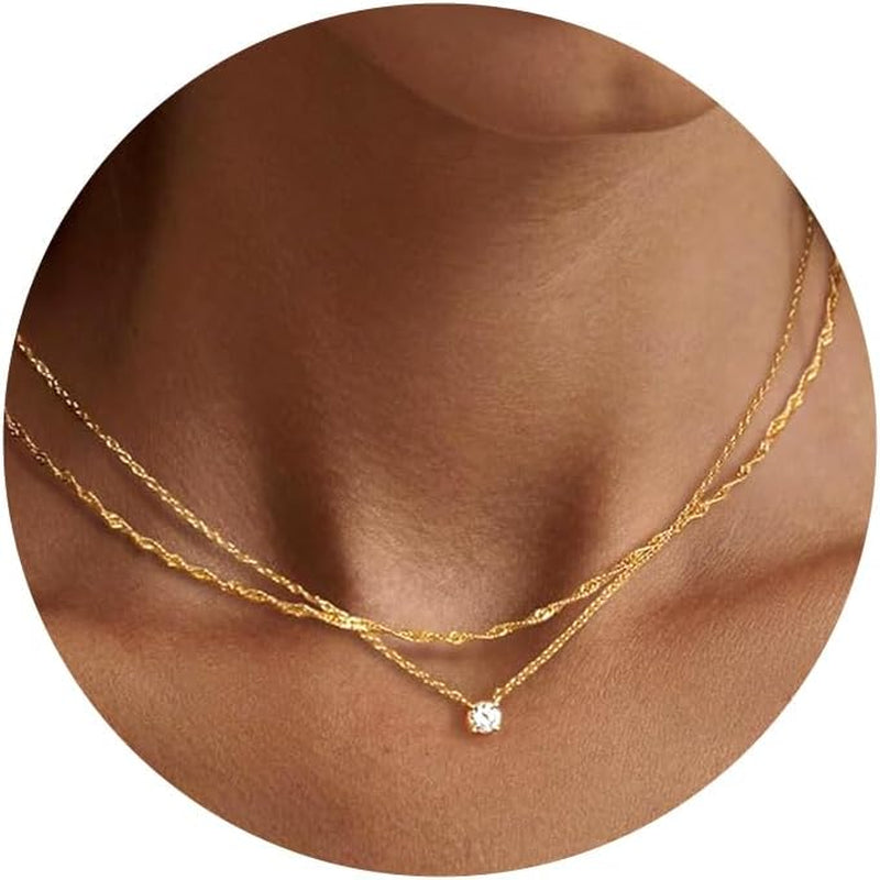 Dainty 14K Gold Plated/Silver Cubic