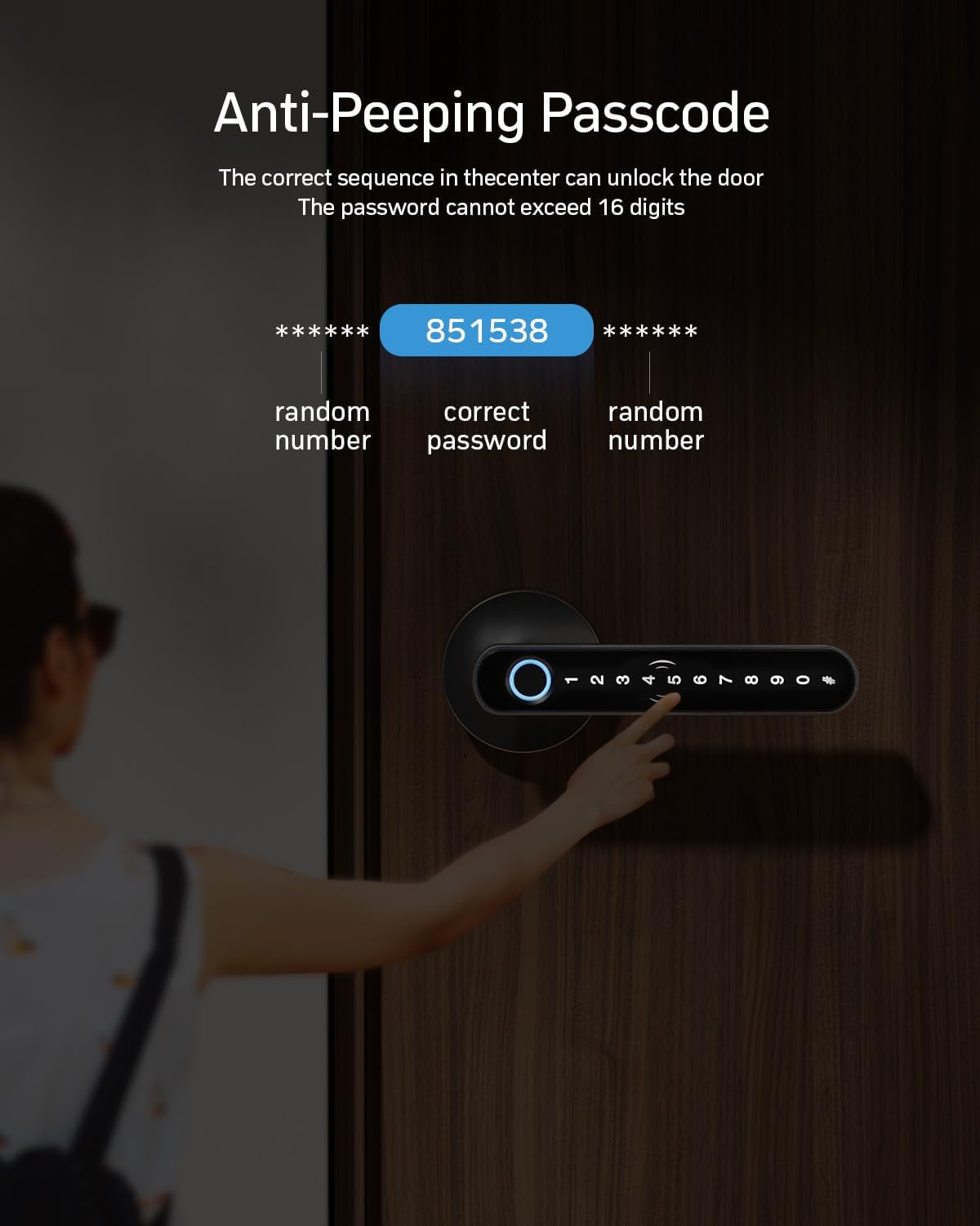 Smart Door Lock Fingerprint, Keyless