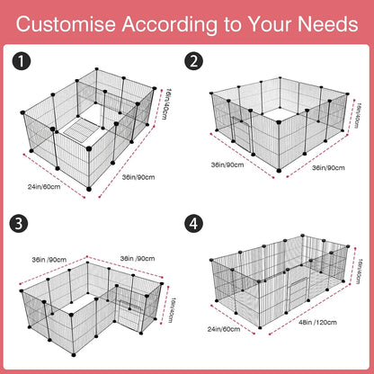12 Panels Small Animal Playpen, 48" 