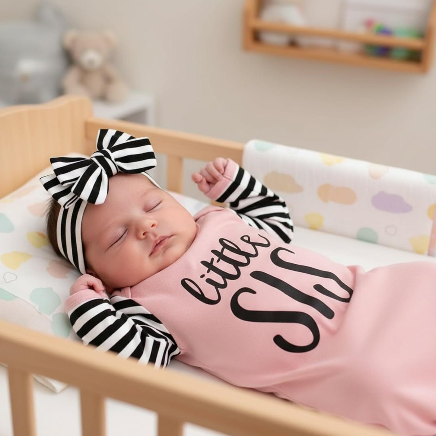 Newborn Baby Girl Little Sister Sleeper
