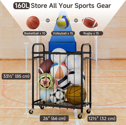 Ball Storage with Wheels, Ball Cart 