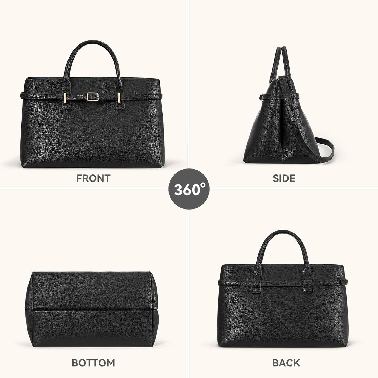 Vegan Leather Purse for Women Top Handle