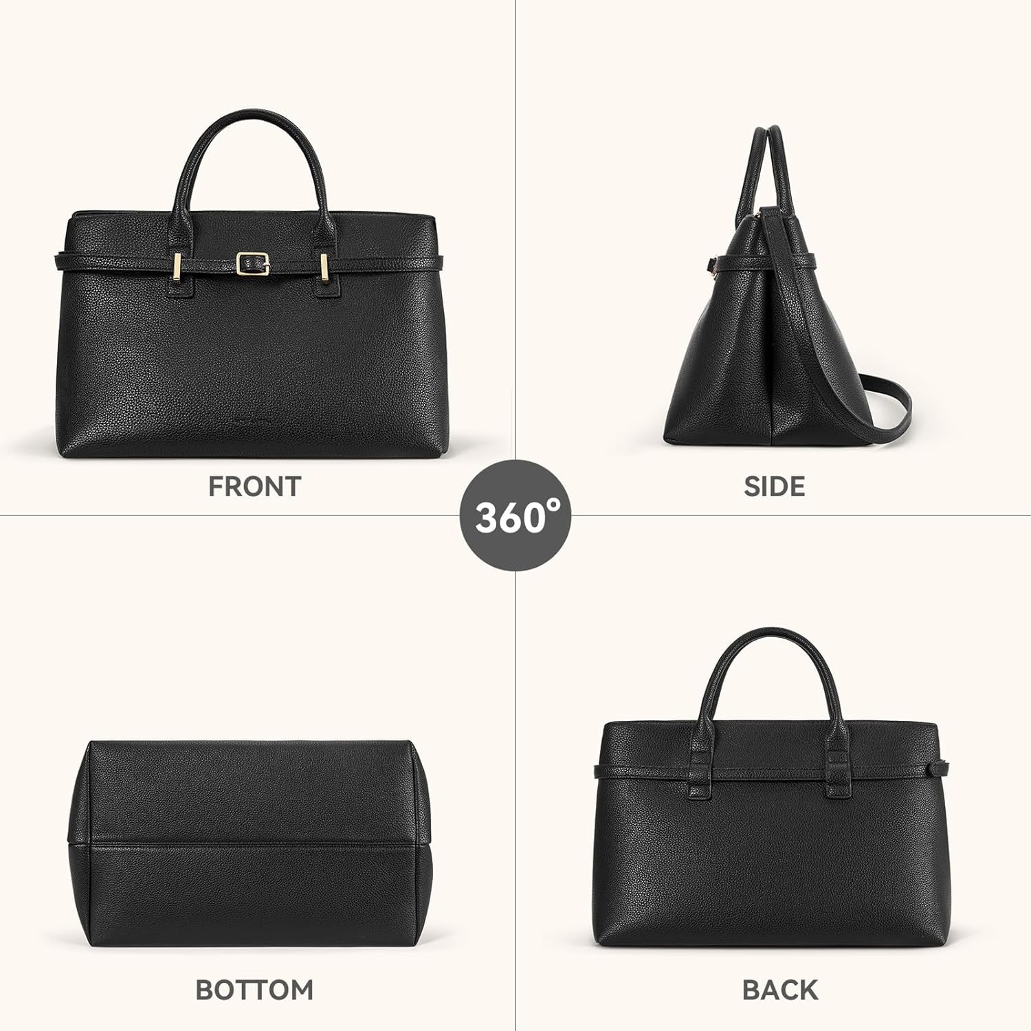Vegan Leather Purse for Women Top Handle