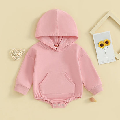 Baby Hooded Jumpsuit Soft Cotton Romper