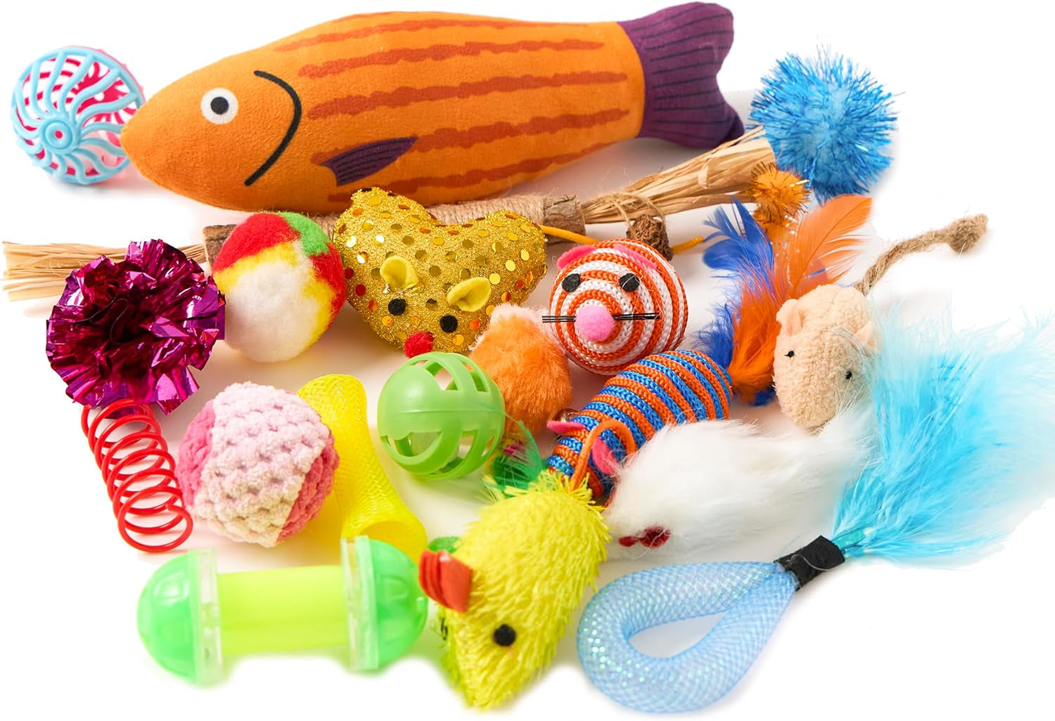 Cat Toys Variety Pack for Kitty 20 Pcs