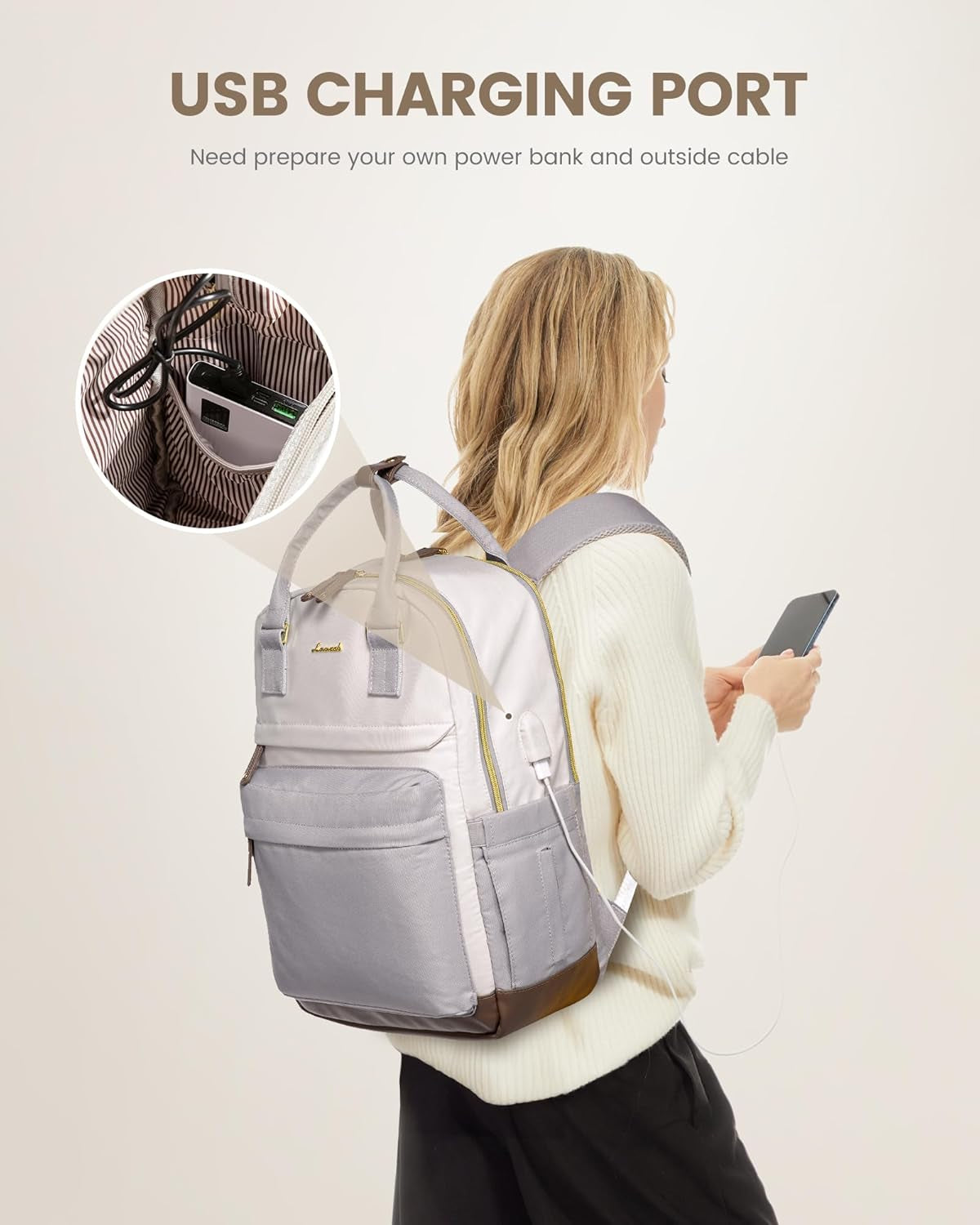 Travel Laptop Backpack Women, 15.6 Inch