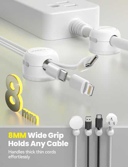8-Pack  Magnetic Cable Clips Organizer