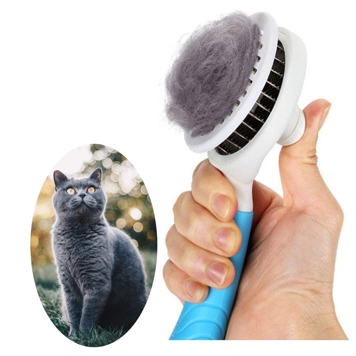 Self Cleaning Slicker Brush - Cat Brush 