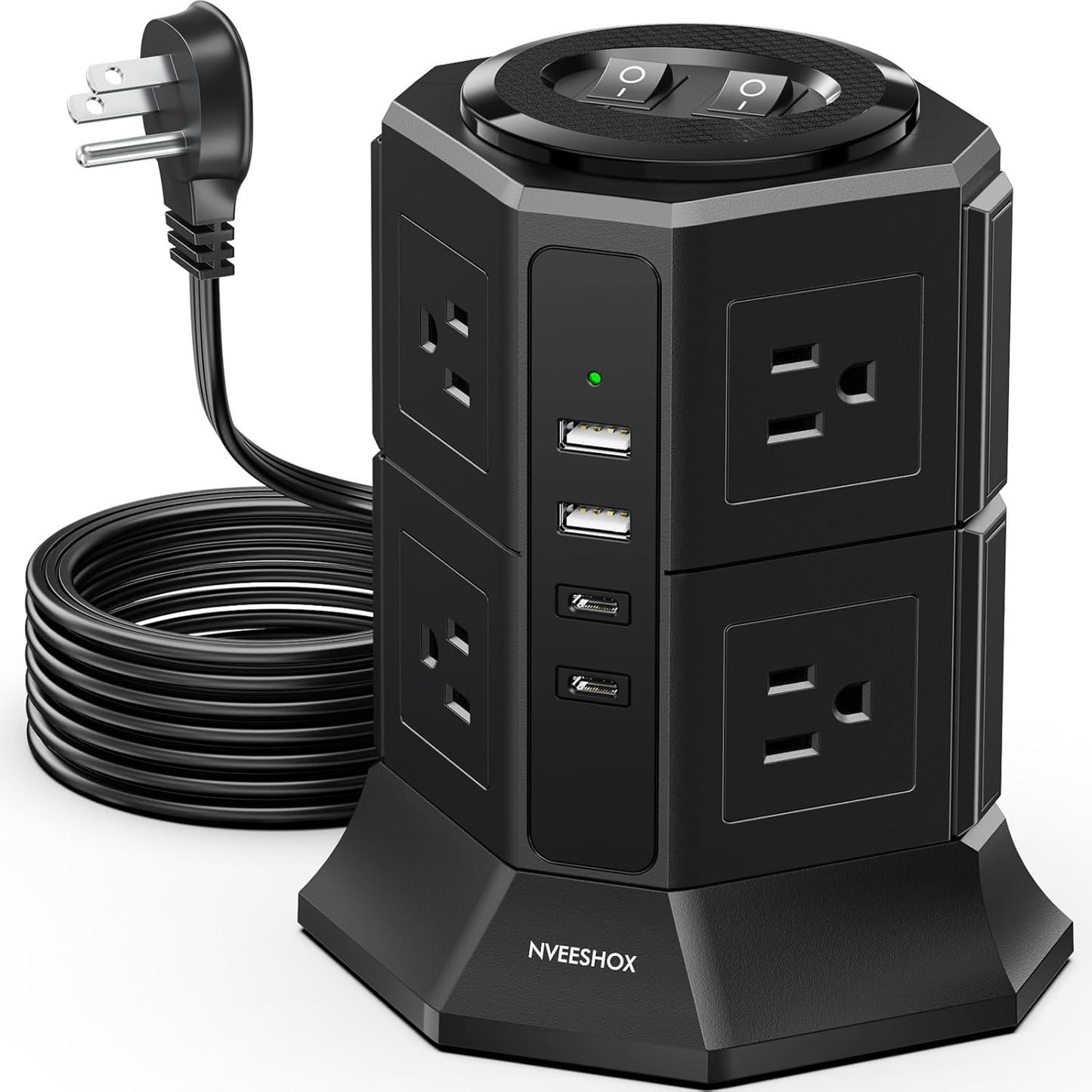 Surge Protector Power Strip Tower