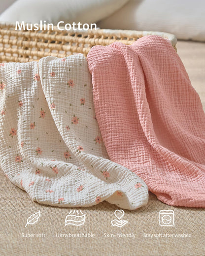 Muslin Changing Pad Cover for Baby Girls