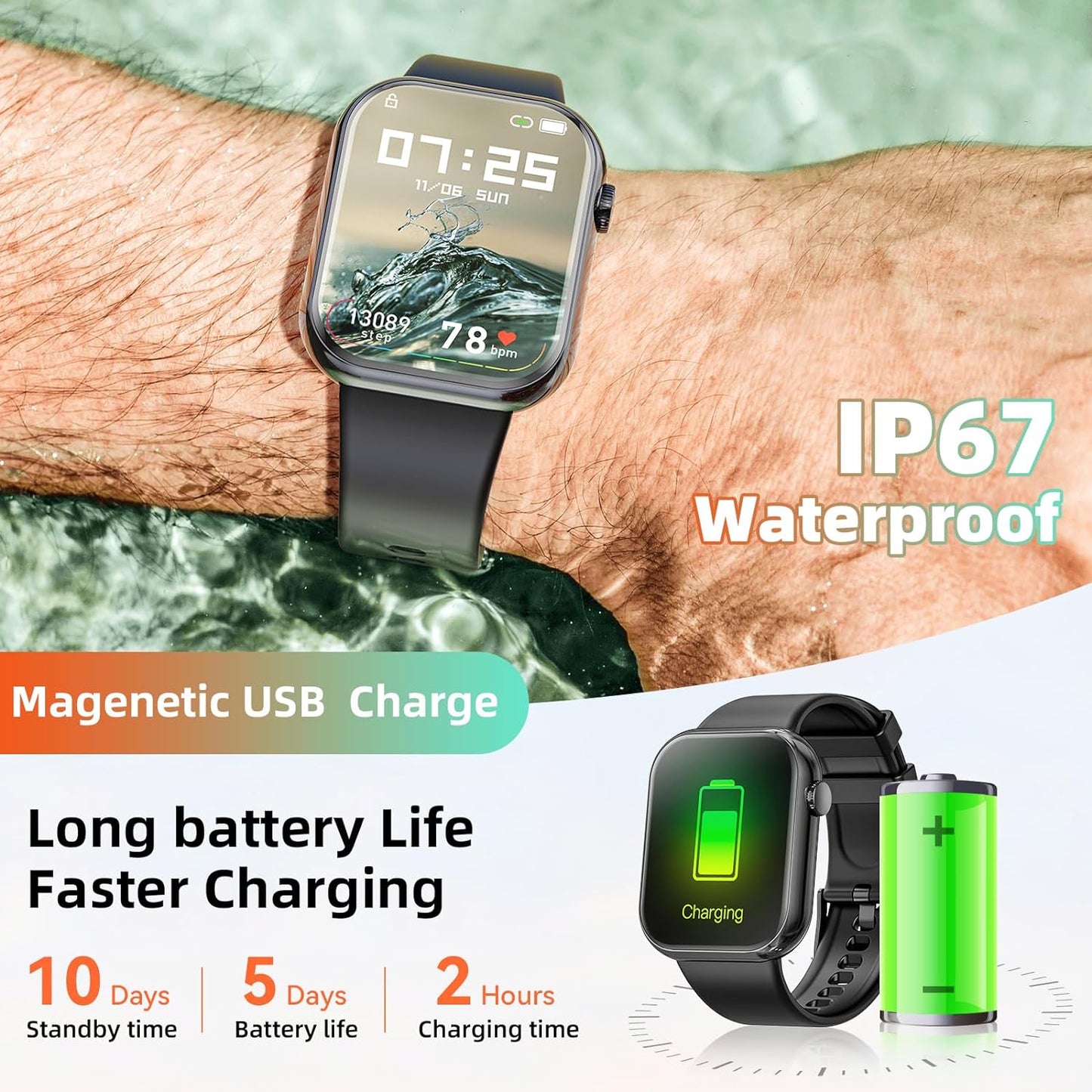 Smart Watch (Answer/Make Call) 1.85Inch