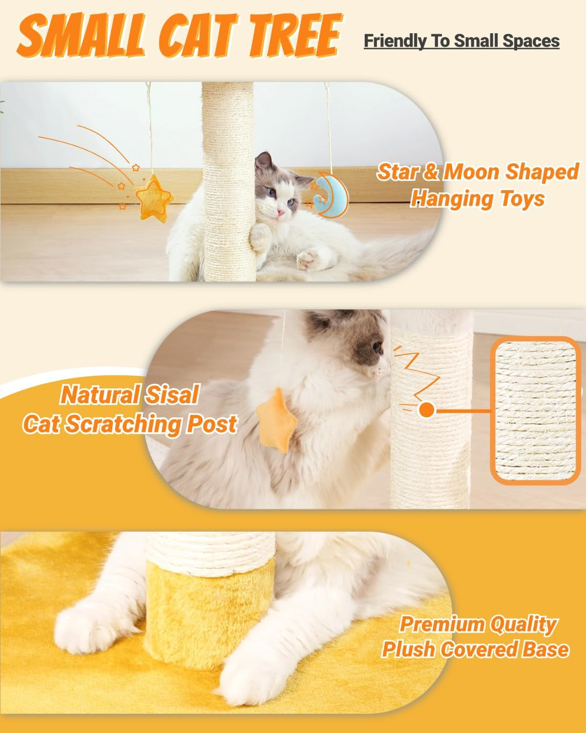 Cloud Cat Tree, Cat Scratching Post 