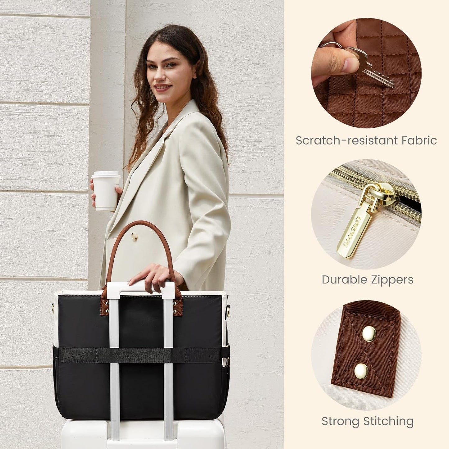 Teacher Tote Bag for Women Work, Laptop