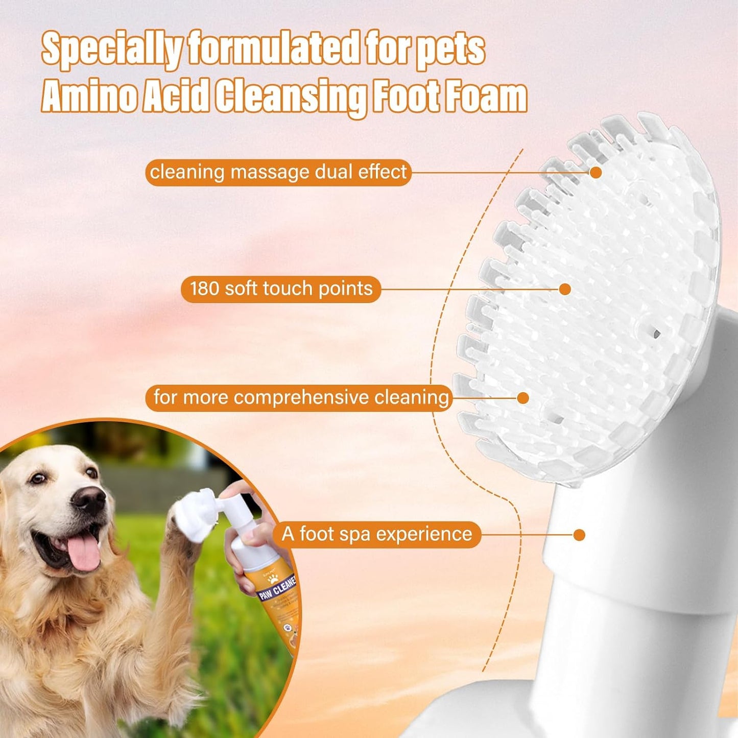 Paw Cleaner for Dogs and Cats,Magic Foam