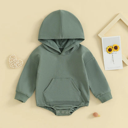 Baby Hooded Jumpsuit Soft Cotton Romper