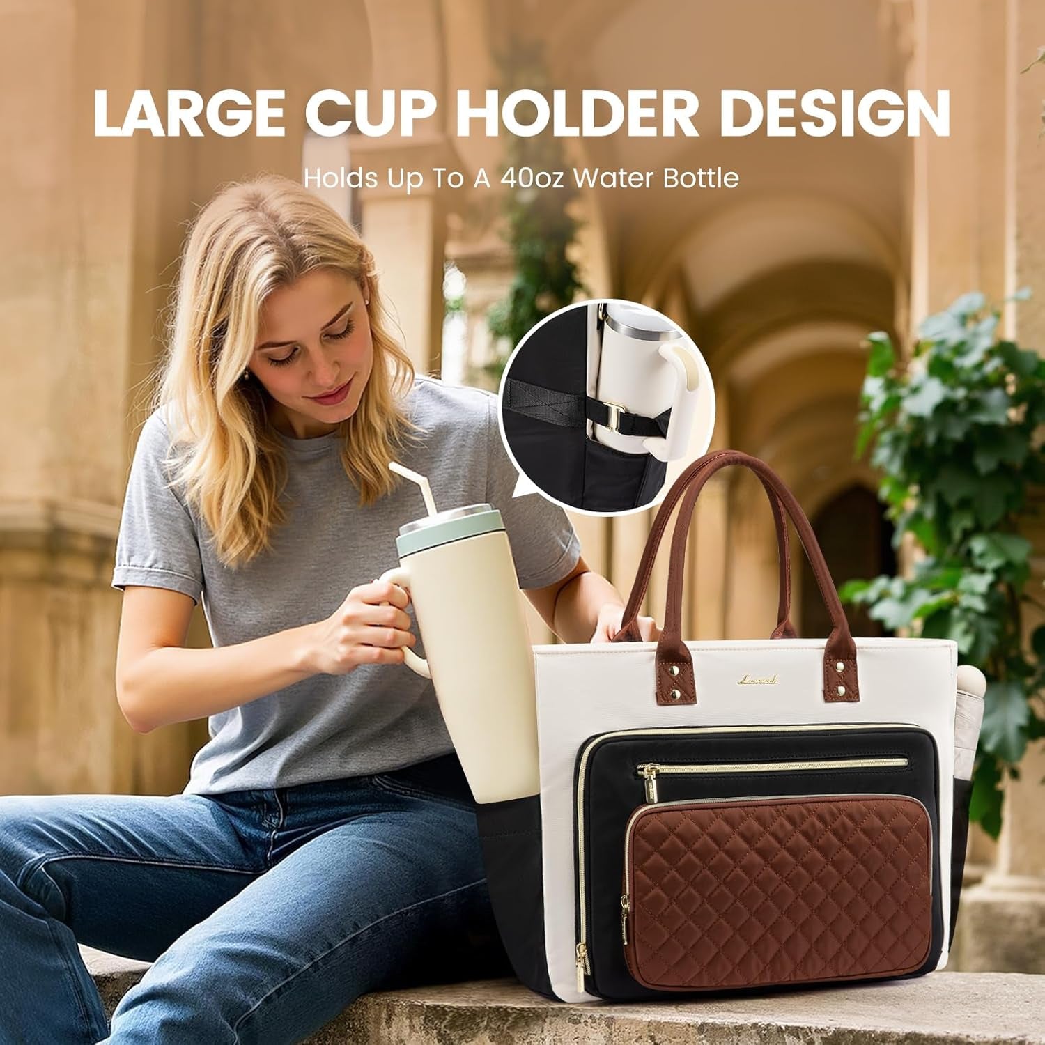 Teacher Tote Bag for Women Work, Laptop