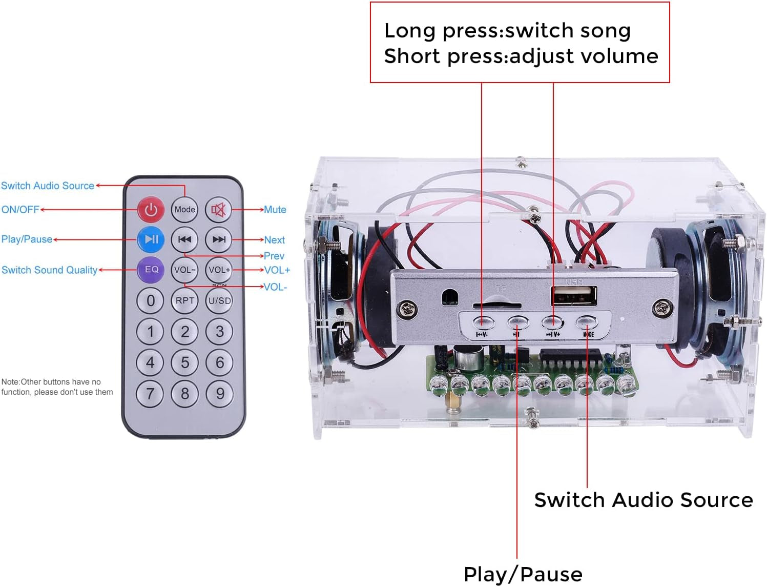 DIY Bluetooth Speaker Kit Mini Stereo