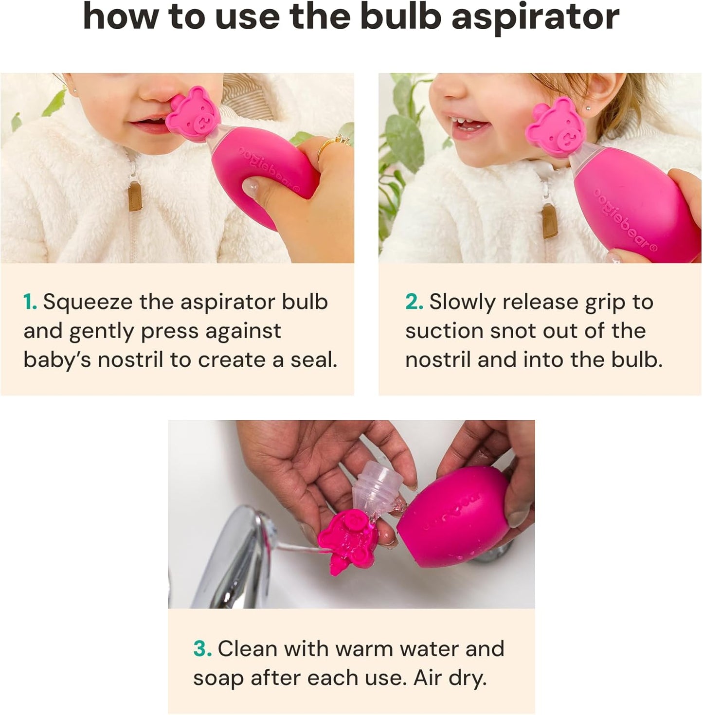 : Bearpair Baby Nose Cleaner & Ear Wax