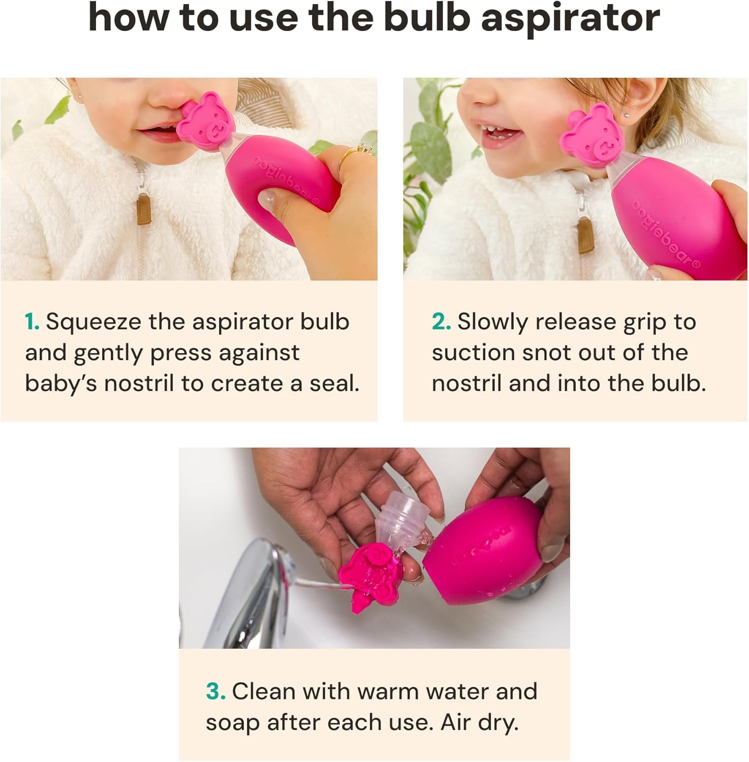 : Bearpair Baby Nose Cleaner & Ear Wax