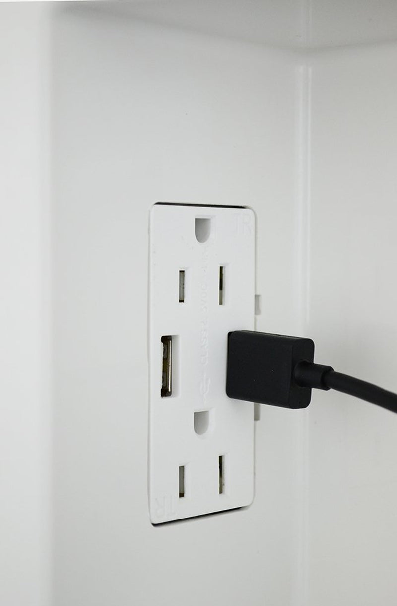 Electronics45-0231-WH USB Recessed Media