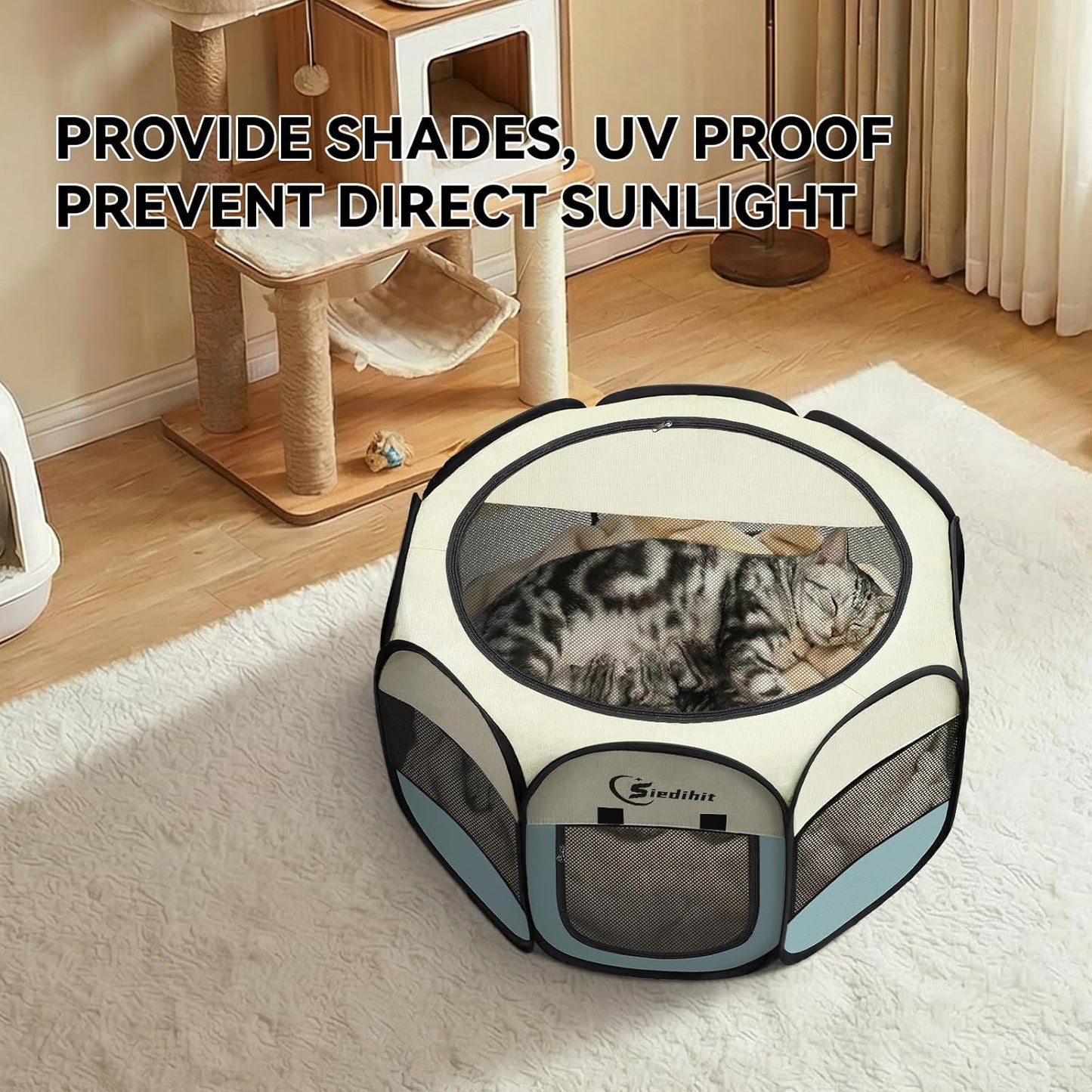 Dog Cat Playpen,Puppy Pet Playpen Indoor