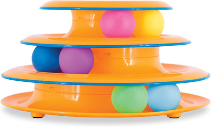 Tower of Tracks Cat Toy – 3-Level Track