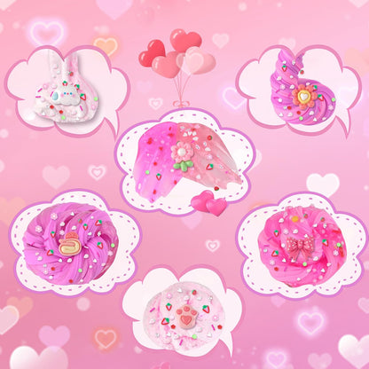 6 Pack Slimes Pink Slime Kids Cloud Kit