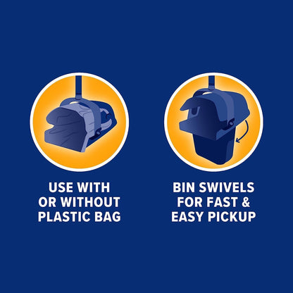 Dog Pooper Scooper Swivel Bin & Rake