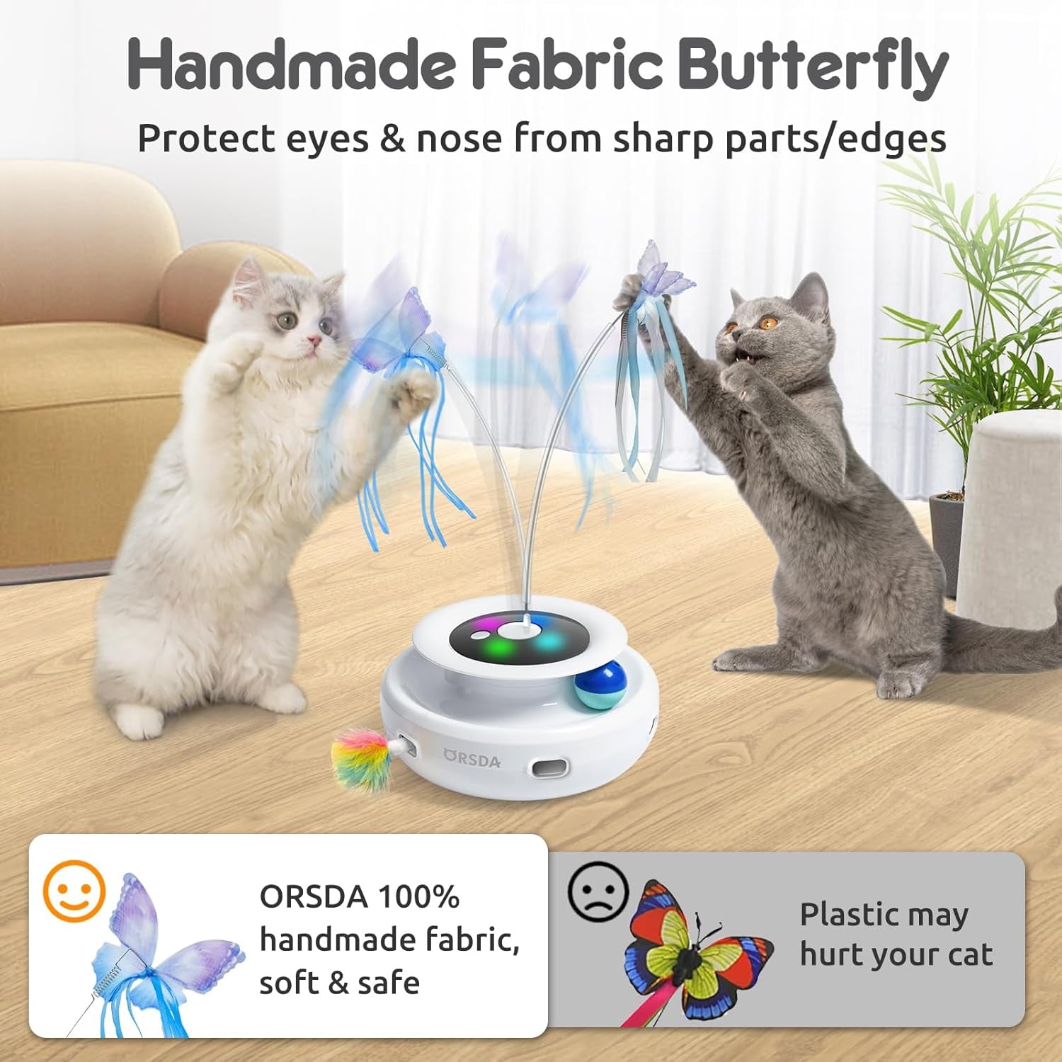 Cat Toy, 3-In-1 Automatic Interactive