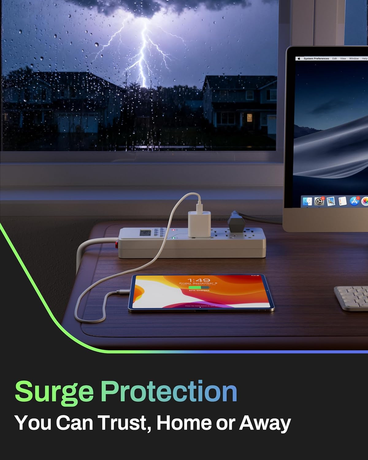8Outlet Surge Protector ,7Day Digital