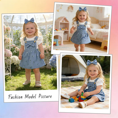 Newborn Baby Girl Summer Overall Dress 