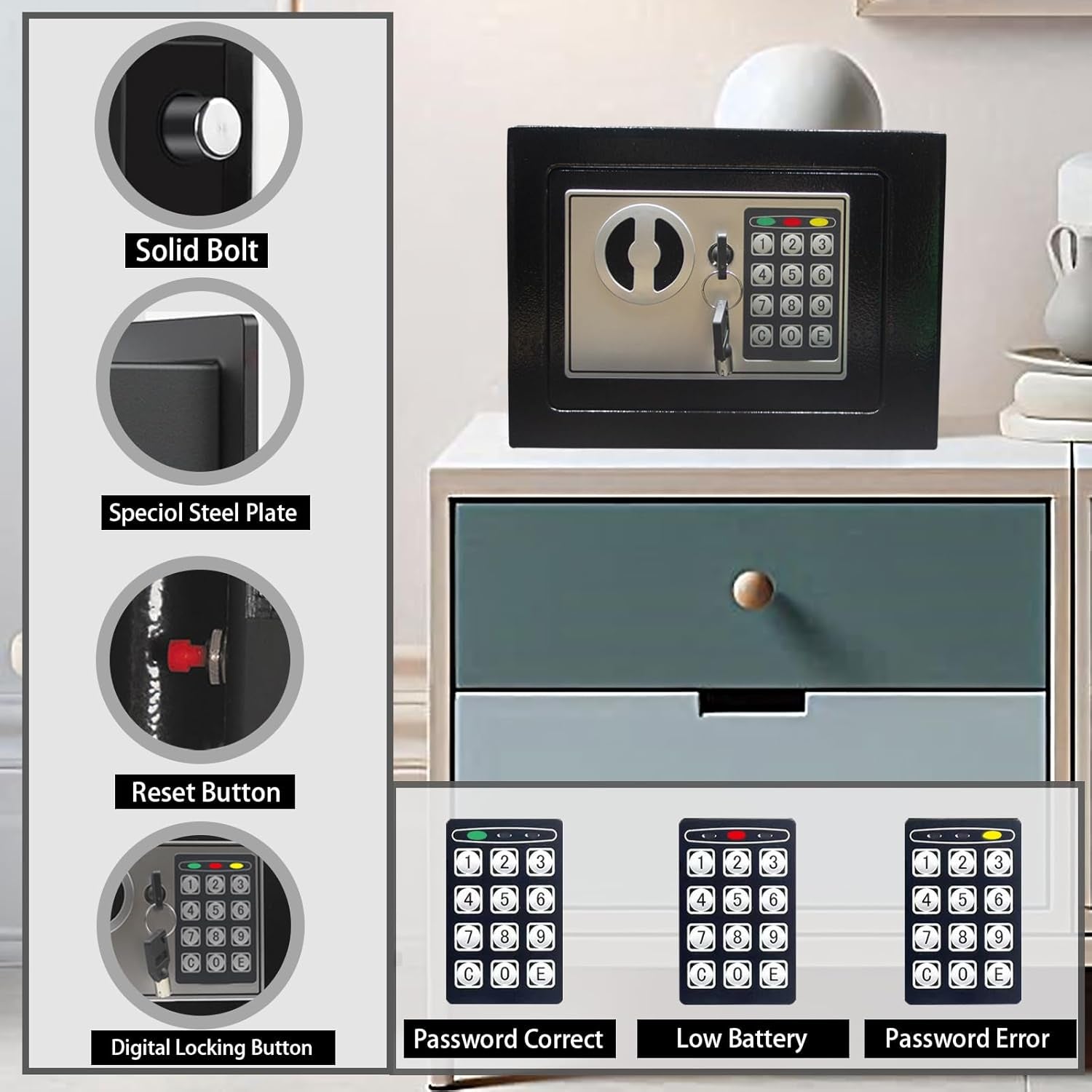Electronic Deluxe Digital Security Safe 