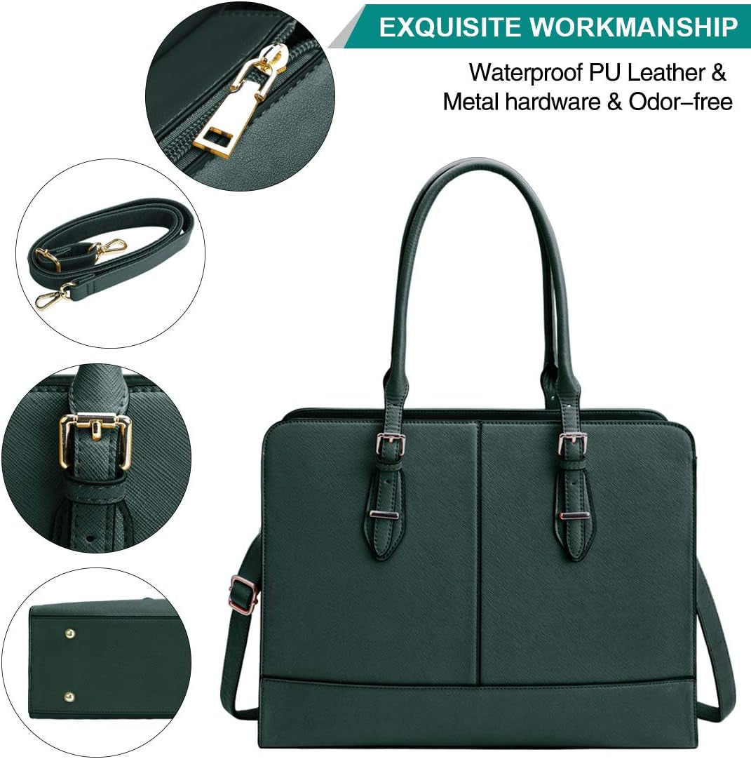 Laptop Bag for Women Leather Work Tote
