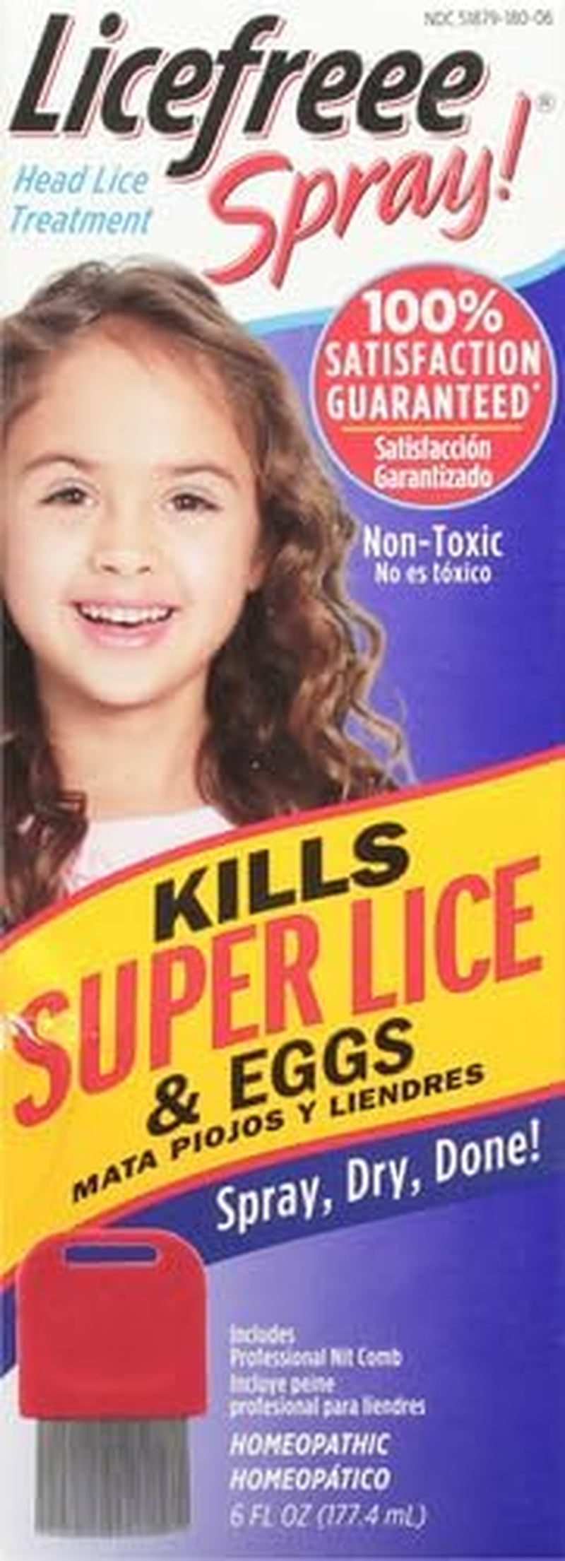 Licefreee Lice Spray for Kids Hair