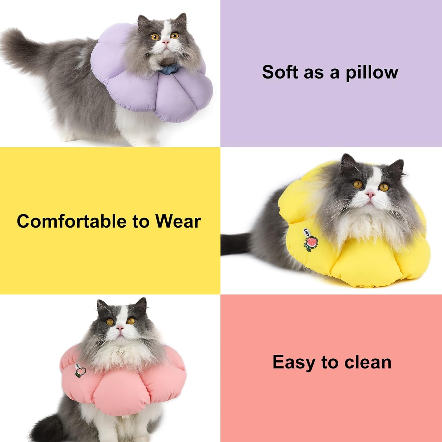 Cat Cone Collar,Cute Waterproof Cat