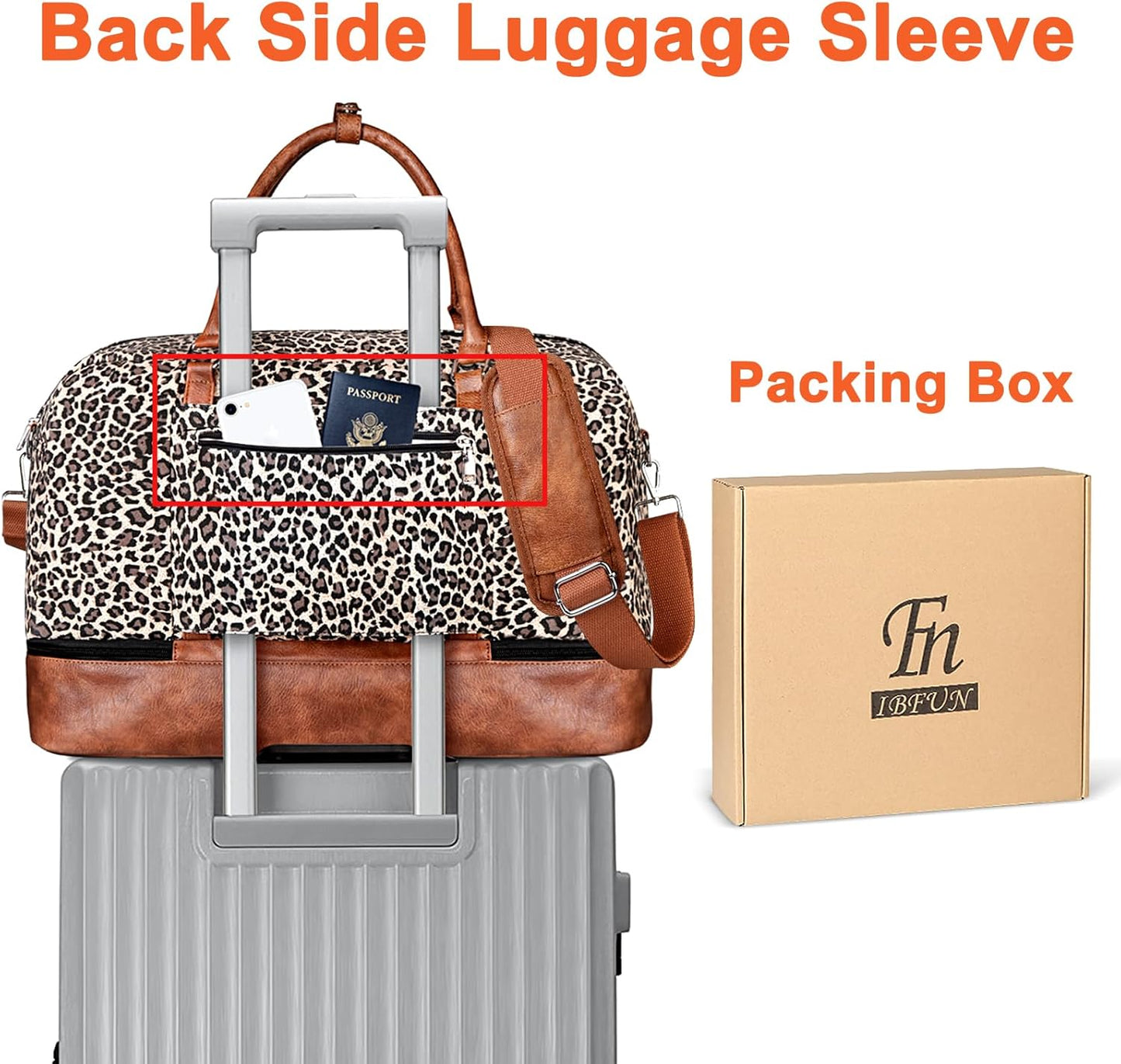 Weekender Bags for Women, 21" Weekender